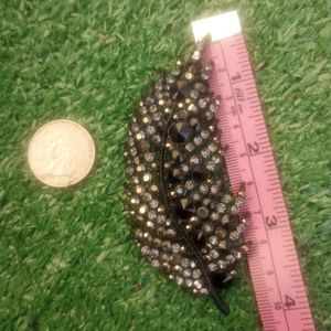 Timmy Woods Feather Brooch Pin